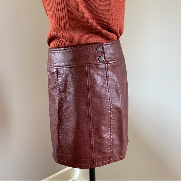 Free People Retro Bodycon Mini Skirt in Purple CA - Picture 2 of 7